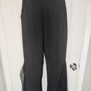 Sophisticated Black Wide Leg Women's Pants